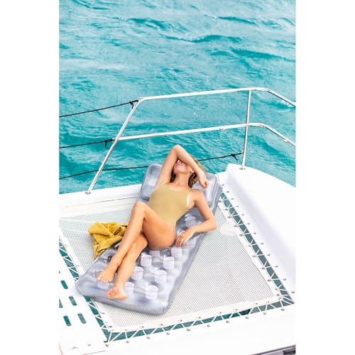 Intex 58894EP 18-Pocket French Mattress Suntanner Pool Lounger Float w/Headrest - Image 2