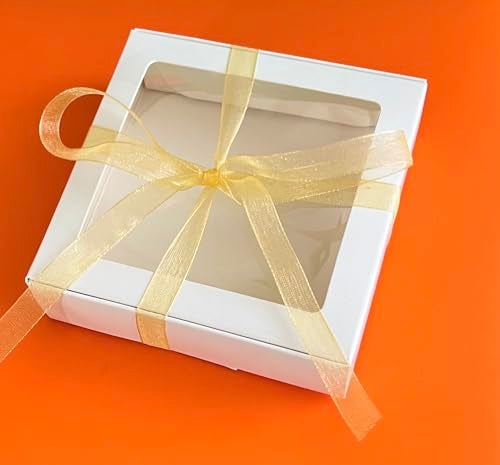 BEAUTOPE 38 Inch 50 Yards Sheer Organza Ribbon Chiffon Ribbon for Gift Wrapping Birthday Wedding Bouquet Crafts Gold - Image 5