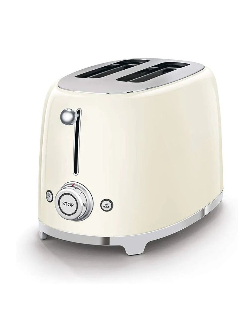 Generic 2 Slice Toaster With 6 Presets And Defrost Function And Removable Crumb Tray (Cream)  - Image 1