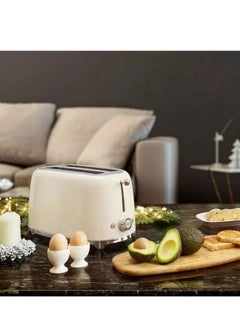 Generic 2 Slice Toaster With 6 Presets And Defrost Function And Removable Crumb Tray (Cream)  - Image 2