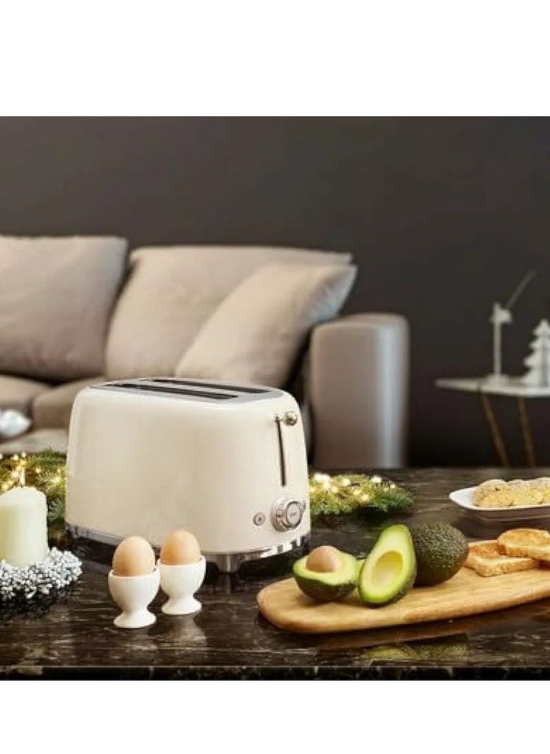 Generic 2 Slice Toaster With 6 Presets And Defrost Function And Removable Crumb Tray (Cream)  - Image 2