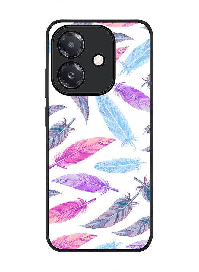 Stylizedd For Oppo A3x 4G / A3 4G Case,Slim fit Camera Protection, Shockproof Thin Phone cover - Feather Colors - Image 1