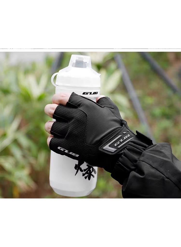 جي يو بي قفازات قيادة دراجات GUB 2127 نصف إصبع صيفية قابلة للتنفس ومضادة للانزلاق مقاس M - Image 4