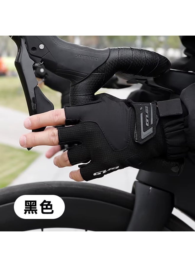 جي يو بي قفازات قيادة دراجات GUB 2127 نصف إصبع صيفية قابلة للتنفس ومضادة للانزلاق مقاس M - Image 3