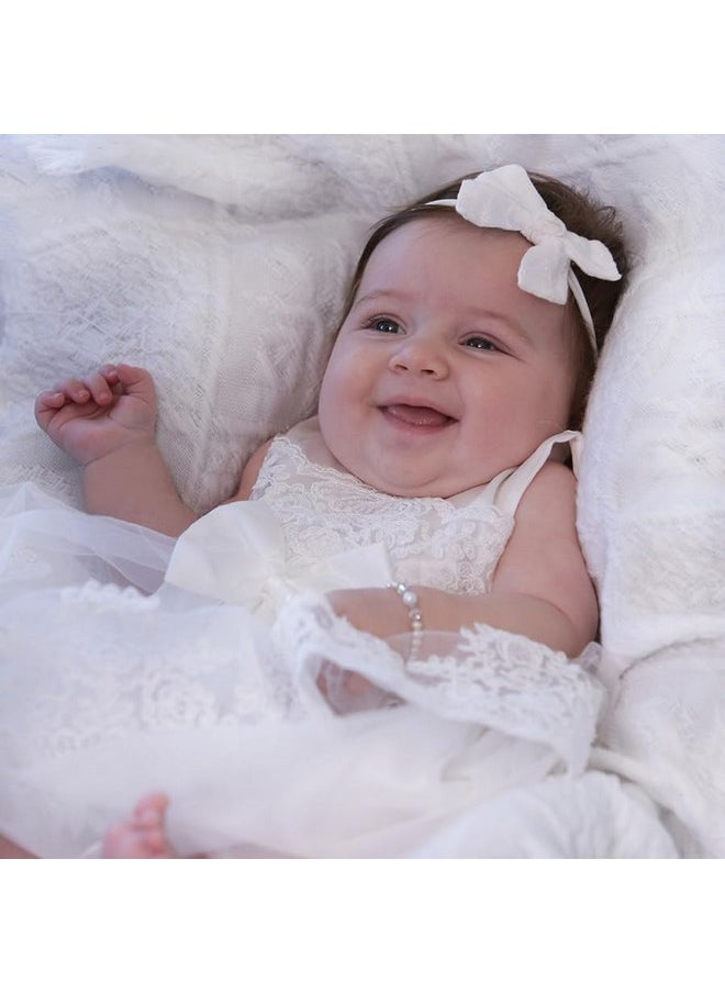 Cherished Moments - Cherished Babe to Bride Keepsake Bracelet in Sterling Silver and Cultured Pearls for Baby Girl - Image 1