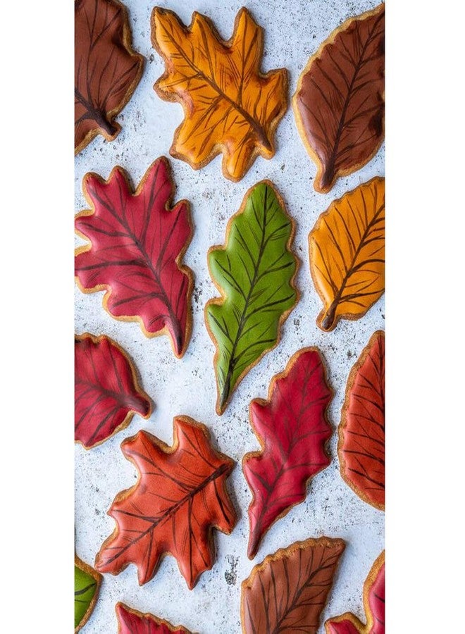Orapink Autumn Leaf Cookie Cutters Shapes Set Shapes Set for Cake Decorating 4 Pieces Plastic Fall Maple Leaf Cookie Cutter - Image 4