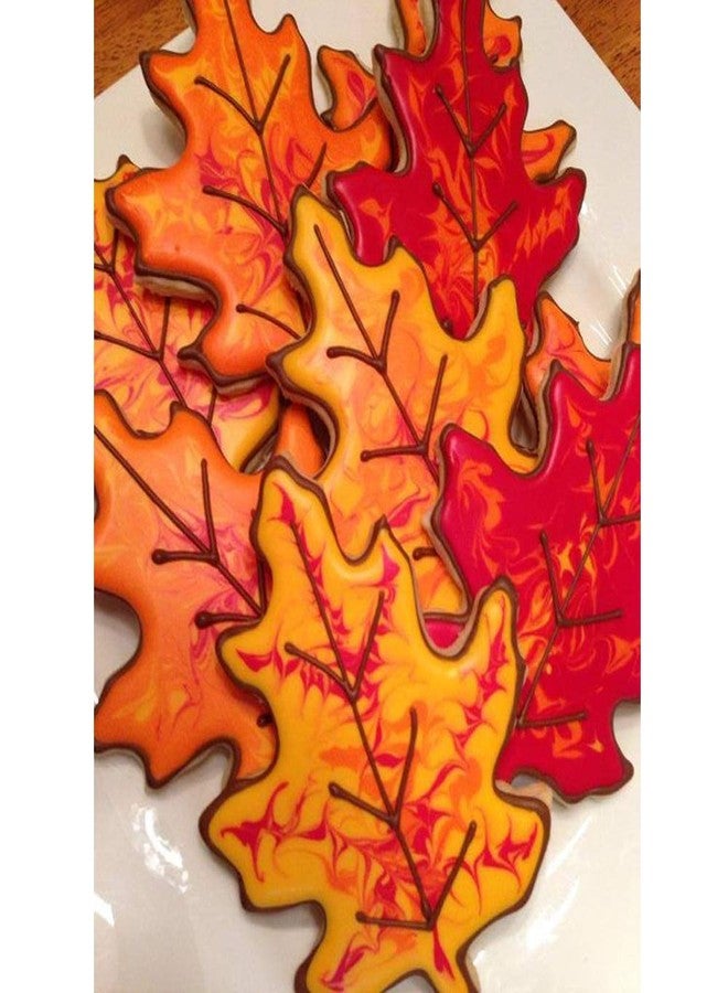 Orapink Autumn Leaf Cookie Cutters Shapes Set Shapes Set for Cake Decorating 4 Pieces Plastic Fall Maple Leaf Cookie Cutter - Image 5