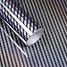 Lypumso Carbon Fiber Vinyl Wrap High Gloss Car Wrap Vinyl Roll with Air Release Technology Self Adhesive Vehicle Interior Exterior Decoration Automotive DIY Decal Sticker Film Silver 1ft x 5ft - Image 2