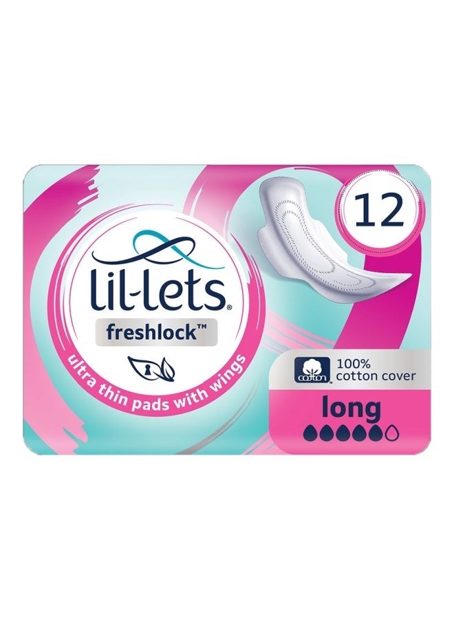 فوط صحية طويلة الأمد بأجنحة رفيعة فريش لوك