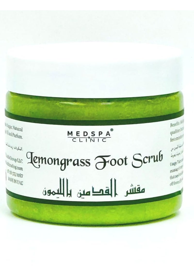 MedspaClinic Lemongrass Foot Scrub | Refresh and Revitalize Tired Feet 300g