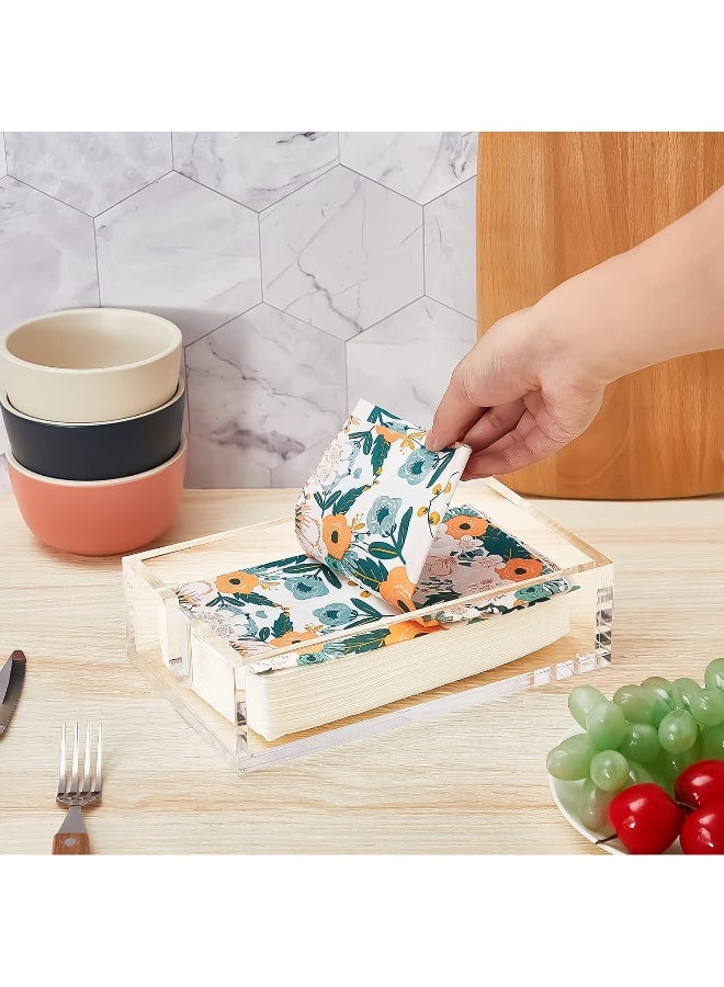 TPGP 2 Pack Acrylic Clear Paper Napkin Holders  - Image 5