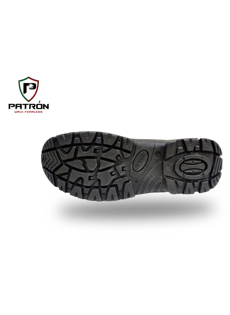 Patron COSMOS | C1602 Shock Absorbing Breathable Leather Light Weight With Steel Toe & Steel Plate Industrial Work Wear For Men Women  - Image 3