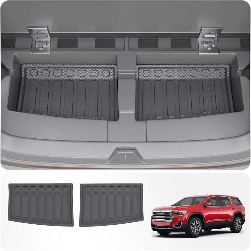 Thinzyou Sub Truck Mat Compatible with 2017-2023 GMC Acadia Rear Bed Lower Mat TPE Bed Liner TPE All Weather 2022 Acadia Accessories (Compatible with 2017-2023 6 Seats, Sub Trunk Mat) - Image 1