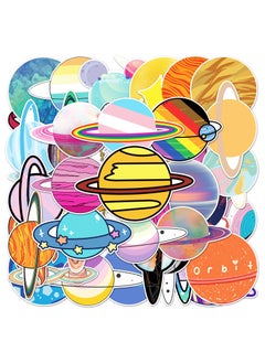 Generic 50 Pcs Outer Space Planets Stickers Planetary Systems Waterproof Vinyl Decals for Water Bottles Laptop Refrigerator Luggage Computer Mobile Phone Skateboard  - Image 4