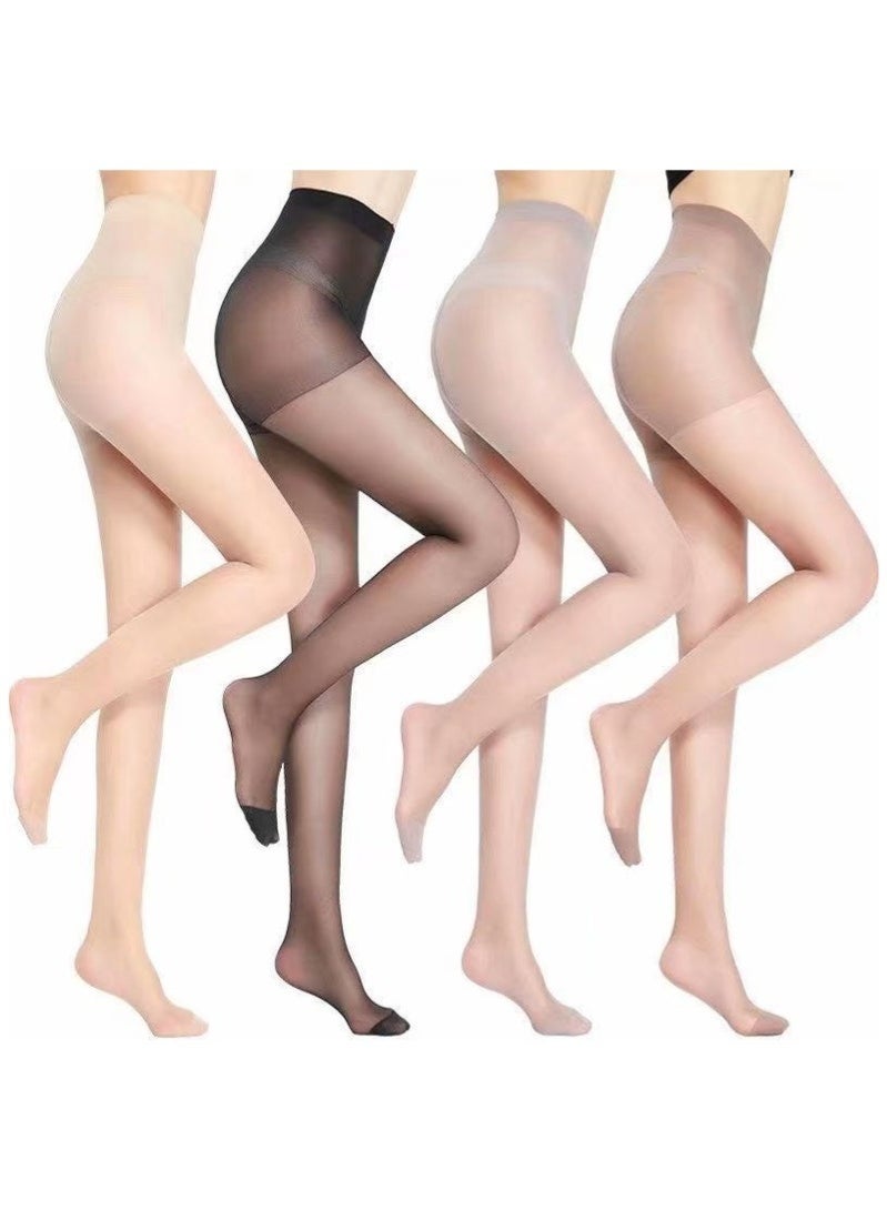 High Quality Silk Stockings,Pantyhose（4 Pair） - Image 1