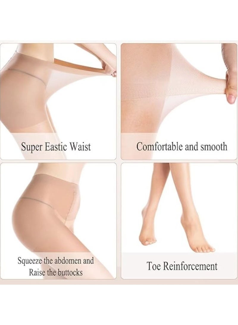 High Quality Silk Stockings,Pantyhose（4 Pair） - Image 4