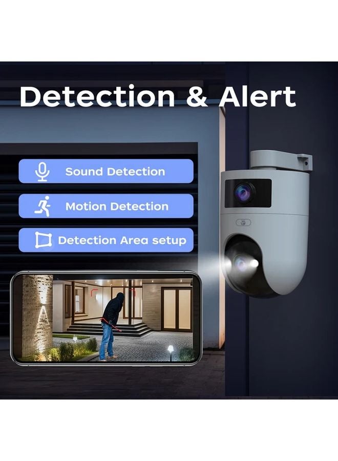 ON8J Color 5G Dual Lens Wireless WiFi Home Security Camera PTZ Night Vision Motion Detection - Image 4