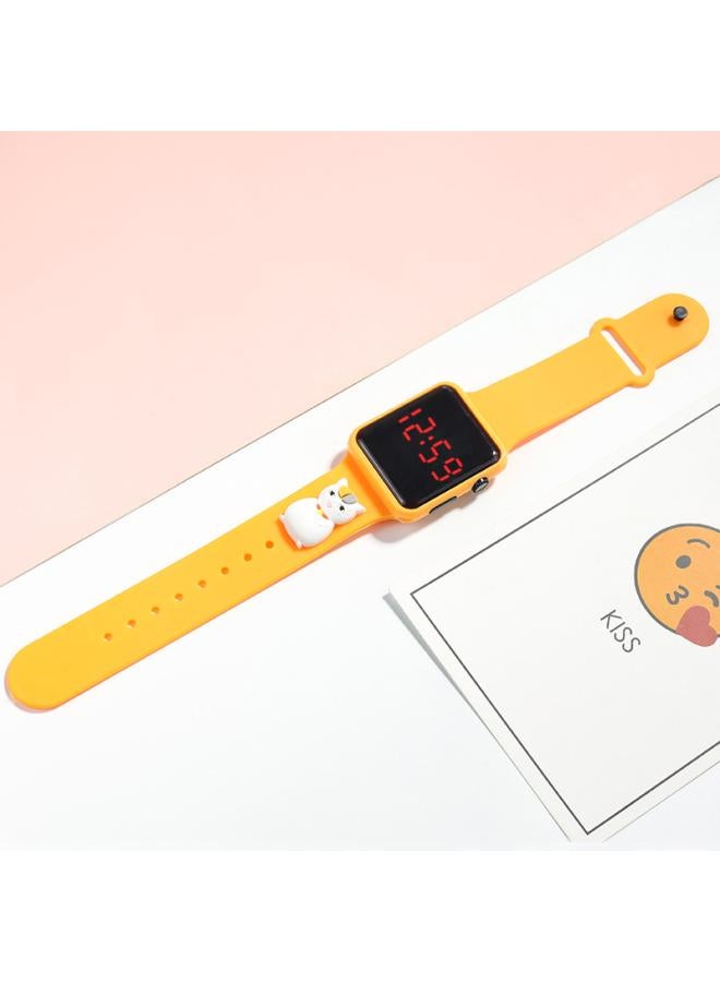 New Spot Student Square Doll Led Electronic Watch Sports Touch Waterproof Cartoon Hand Ring Watch