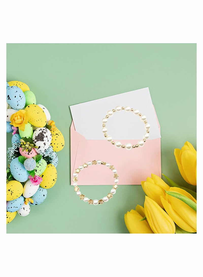 Spacer Beads Set Bracelet Beads and Pearl 15 Grids 720Pcs Small Smooth Bead Gold Star Beads Round Disc Beads for DIY Craft Making Jewelry Bracelet - Image 3