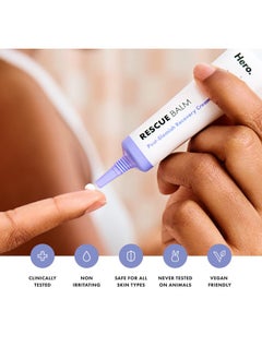 Mighty Patch Hero Cosmetics Rescue Balm Post-Blemish Recovery Cream - Intensive Nourishing and Calming for Dry, Red-Looking Skin After a Blemish - Dermatologist Tested (50 ml, 1.69 fl. oz)  - Image 4