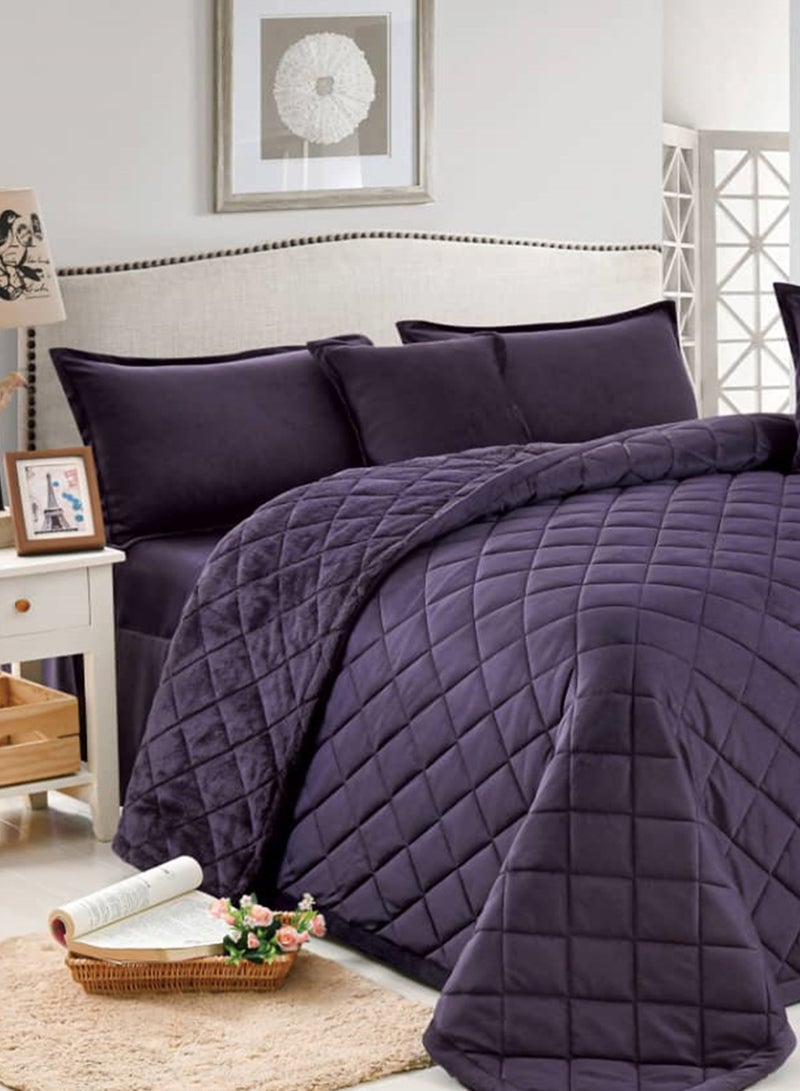 Sleep night Winter 4Pcs Comforter Set Single Size 160x210cm Floral Bedding Sets Multicolor - Image 2