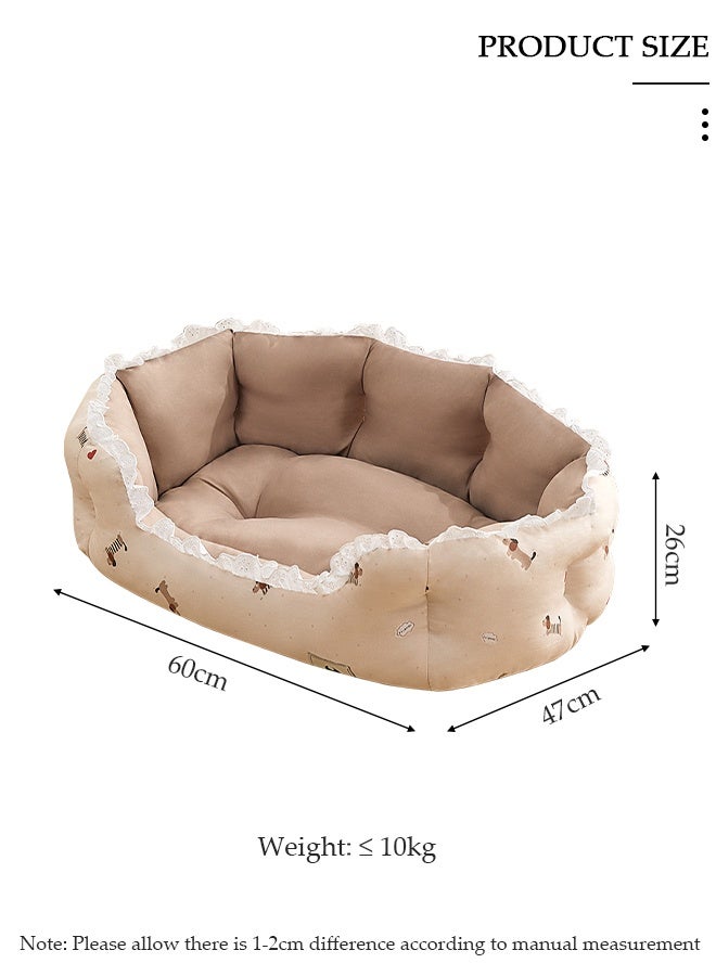 DUNISO Super Soft Dog Bed Mattress, Washable Pads Room, Dog Sofa Beds Pet Couch Bed, Soft Plush Sleeping Pet Bed for Small Medium Large Dogs Cats Puppy Nest, with Anti-Slip Waterproof Bottom - Image 2