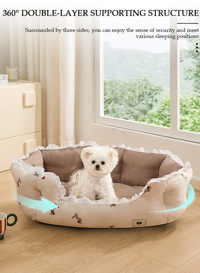 DUNISO Super Soft Dog Bed Mattress, Washable Pads Room, Dog Sofa Beds Pet Couch Bed, Soft Plush Sleeping Pet Bed for Small Medium Large Dogs Cats Puppy Nest, with Anti-Slip Waterproof Bottom - Image 5
