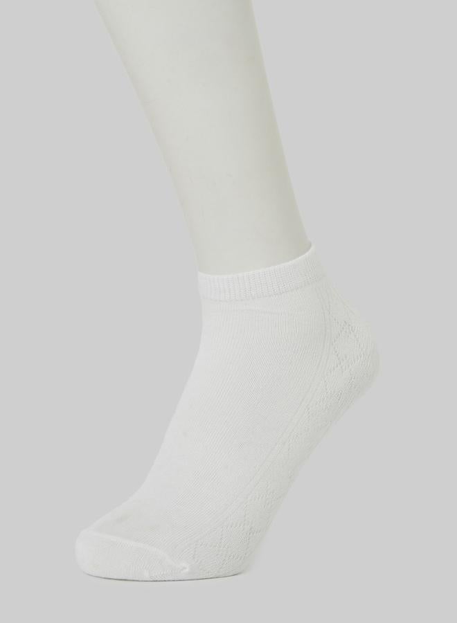 Styli Pack of 5- Solid Breathable Comfortable Ankle Socks - Image 4