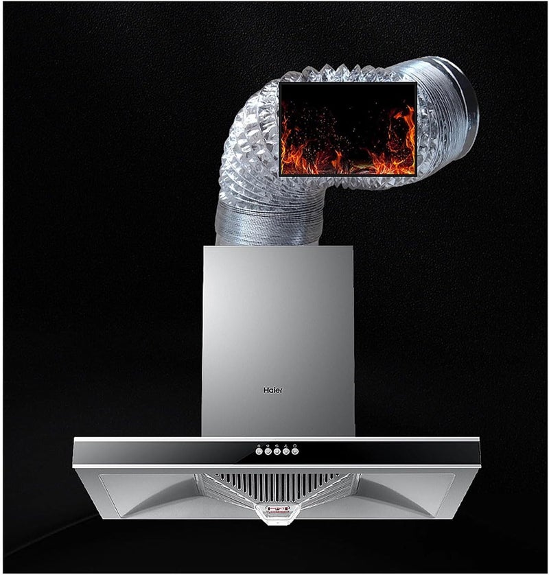 Flexible Aluminum Ventilation Duct for Bathroom Kitchen Extractor Fan 80-300mm Multiple Lengths(2m,100mm) - Image 2