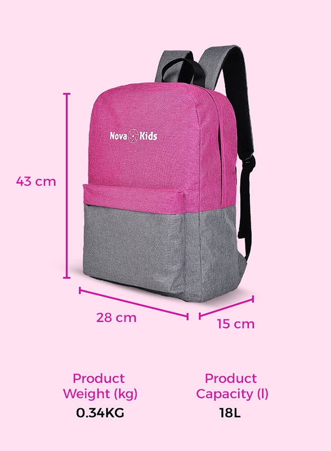 School Bag, 17Inch/18L - Lilac