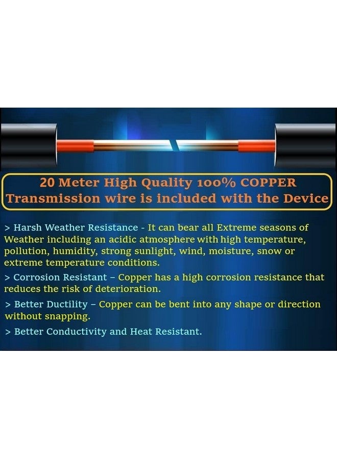 Swarn Jal (Model: A-SE20M-C) Water Tank Overflow Alarm and Empty Alarm with 4 Level Indicator + 20 Meter Wire, Cell Powered, Shock Proof,1 Year Complete Warranty (Patented Technology) - Image 2