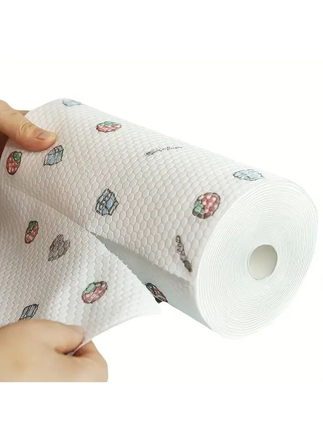 100 Pieces Per Roll Washable Thickened Oil Absorbing Kitchen Tissue Dry And Wet Dual Use Cute Animal Pattern Giraffe Lion Penguin Multi Functional Cleaning Oil Resistant Fabric For Kitchen Bathroom Living Room Outdoor Fun Home Decor - Image 4