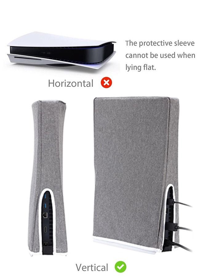 Flash Hawk Dust Cover Protector for Playstation 5 Console Disc Edition and Digital Edition Grey  - Image 3