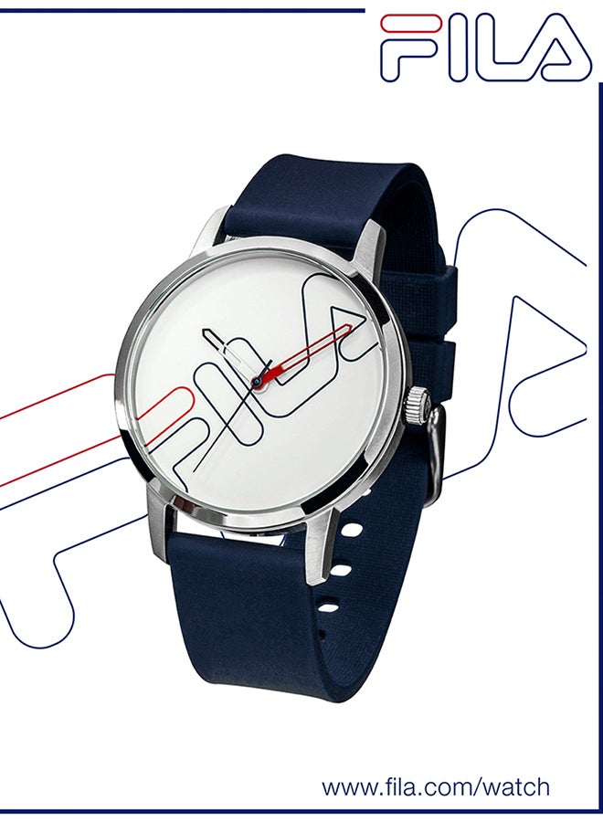 FILA Men's Analog Round Shape Silicone Wrist Watch 38-313-001 - 41 Mm - Image 2