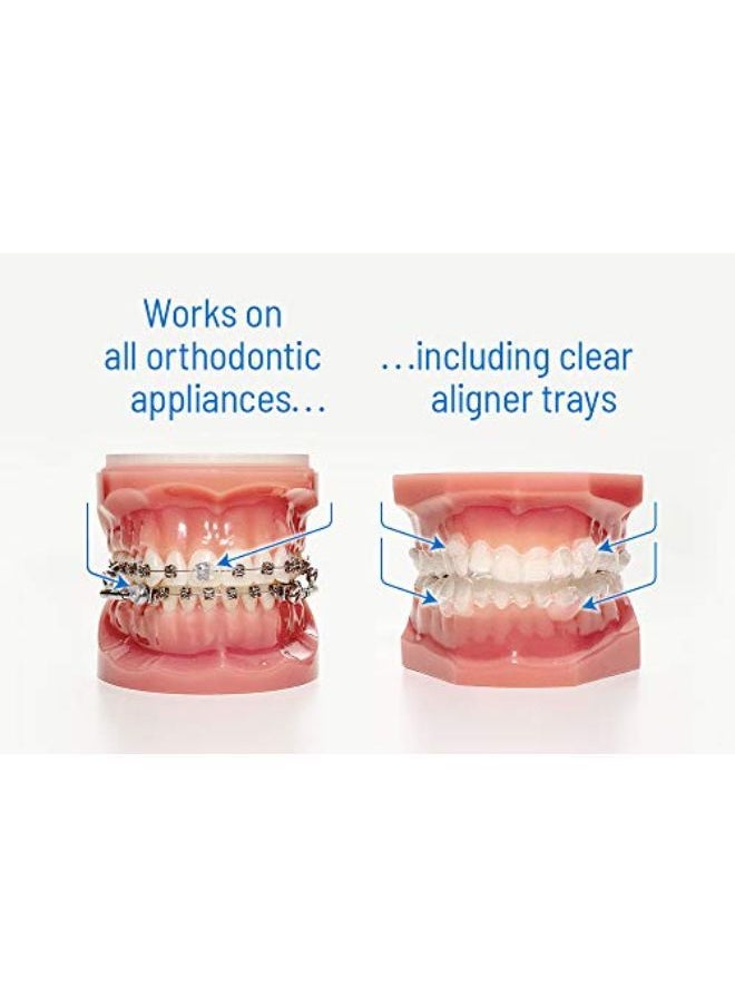 Orvance - Ts Clear (24 Count) - Moisture Activated, Silicone Dental Wax Alternative For Pain Caused By Braces. Orthodots Stick Better & Stay On Longer Than Orthodontic Wax (24 Count Clear) - Image 1