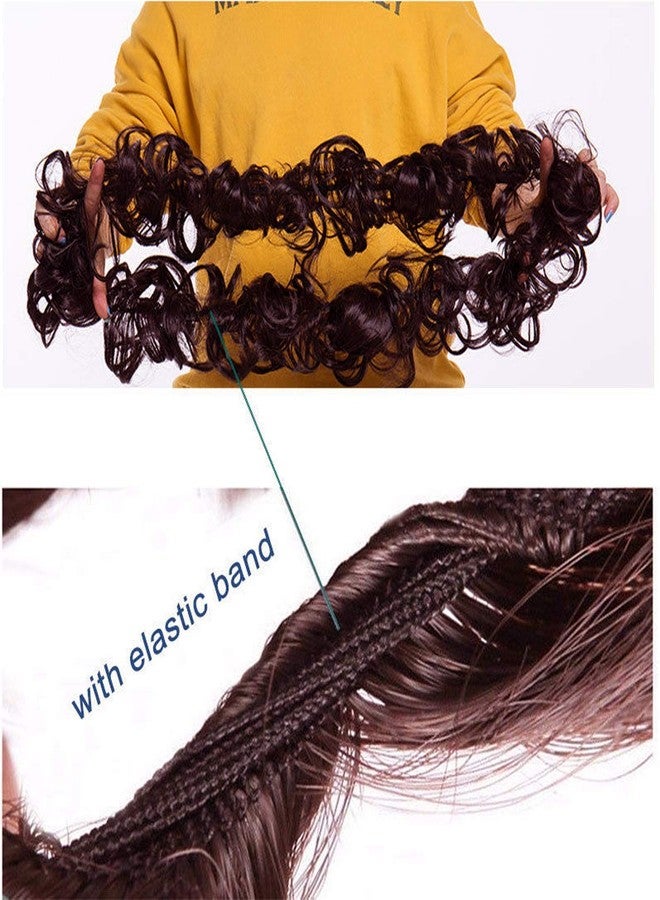 Ekan Ponytail Frill Hair Extensions For Women Messy Juda Bun Maker 20 Grams Pack Of 2 (Medium Brown) - Image 3