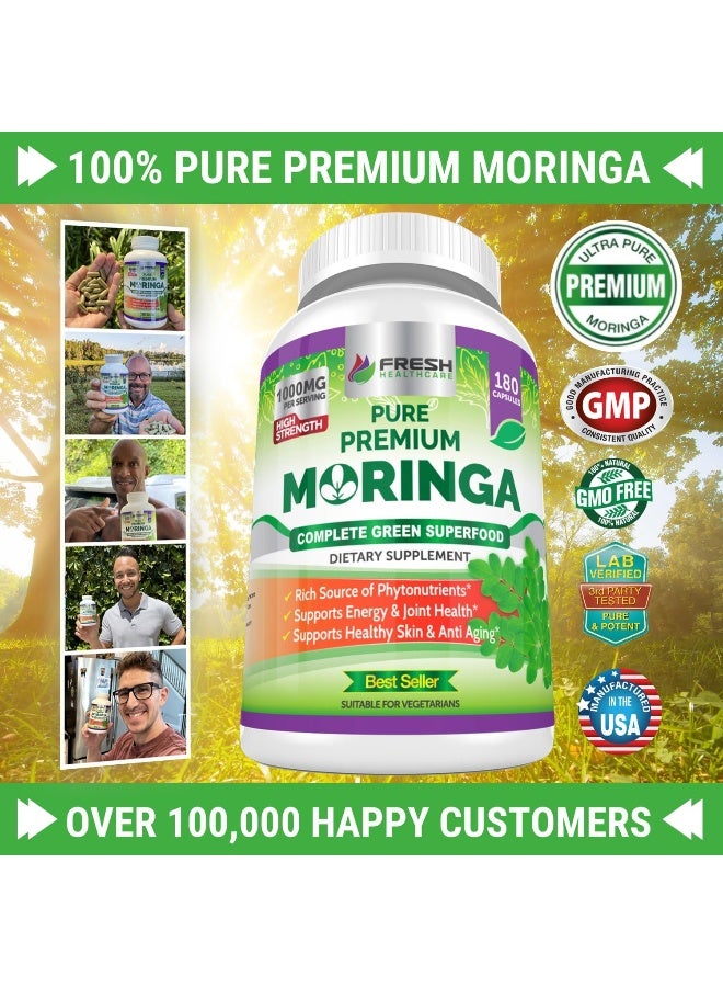 FRESH HEALTHCARE Moringa Oleifera - 180 Capsules - Image 2