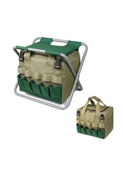 Cool Baby COOLBABY Outdoor Dual use Garden Tools Folding Stool Portable Garden Kit Chair with Detachable Storage Bag  - Image 1