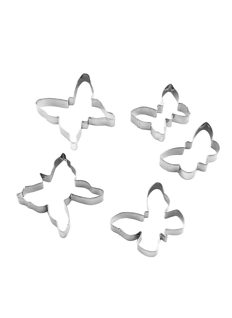 Deo King 5-piece Stainless Steel Butterfly Cookie Mold Set  - Image 1