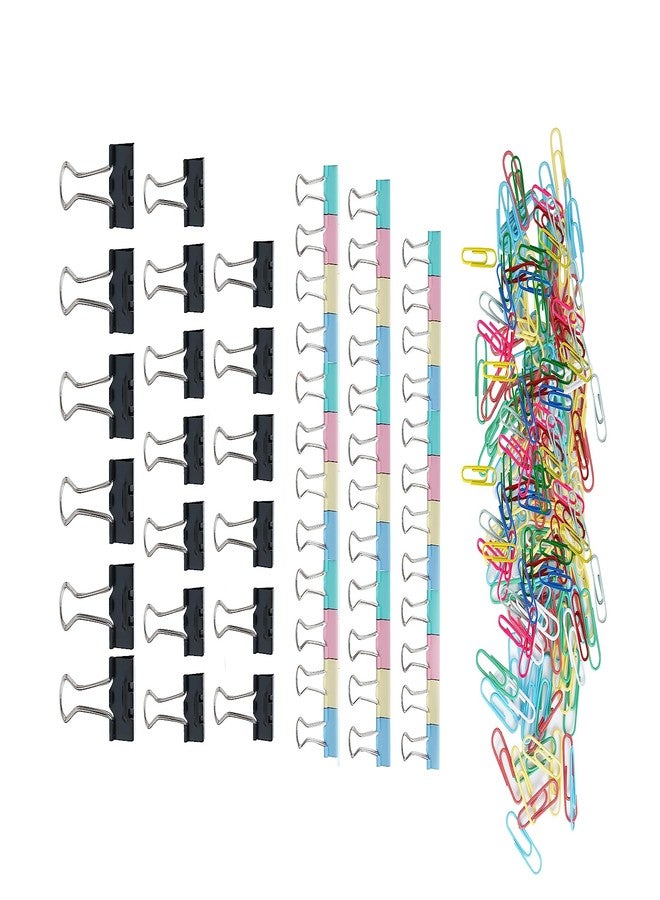BRUSTRO Assorted Clip Box | Includes 120 Paper Clips-28mm & 56 Binder Clips (25mm- 6 pcs| 19mm- 15 pcs| 15mm- 35pcs) | Home, Office, Stationery use, Ideal for Kids and Adults, Reusable, Flexible - Image 5