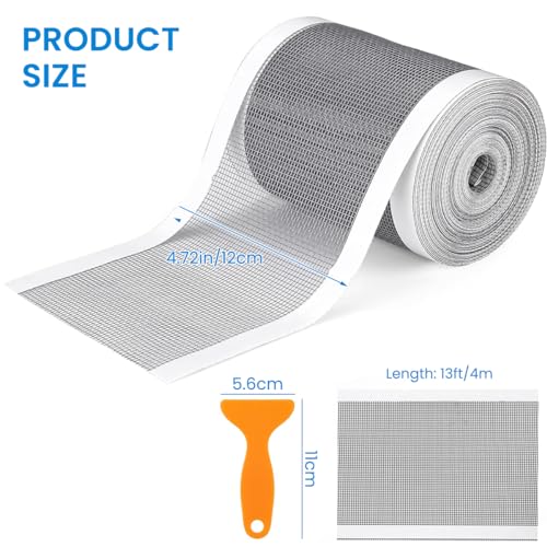 HASTHIP Plastic 1 Roll Kitchen Sink Strainer Disposable Hair Catcher Shower Drain Mesh Stickers, PVC Mesh, DIY Shower Drain Cover Hair Catcher for Any Length, 13 Foot Hair Stopper 4.72 Inch Width - Image 2