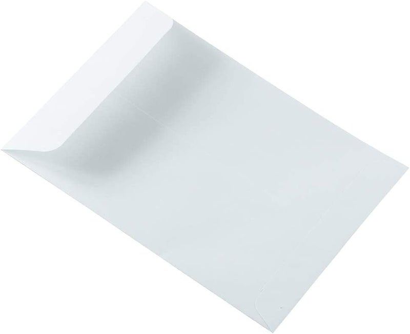 JAM Paper 6 1/2 x 9 1/2 Open End Catalog Commercial Envelopes - White - 50/Pack - Image 3