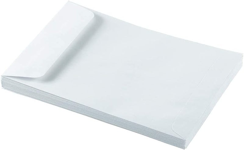 JAM Paper 6 1/2 x 9 1/2 Open End Catalog Commercial Envelopes - White - 50/Pack - Image 5