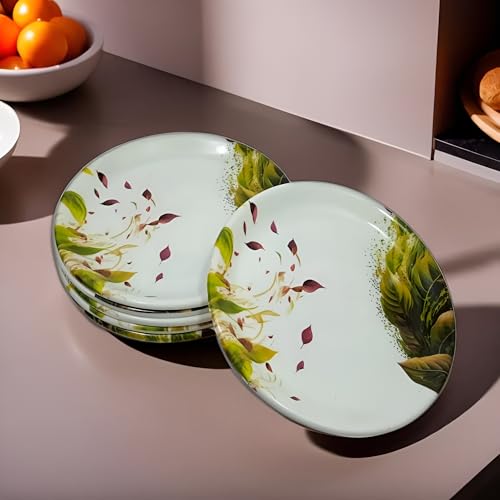 BHOJANWARE Stylish Melamine Round Small Snack Plates Set of 6- Perfect for Dining, Serving and Kitchen Utensils (Size: 18 Cm/ 7 Inch) - Image 4