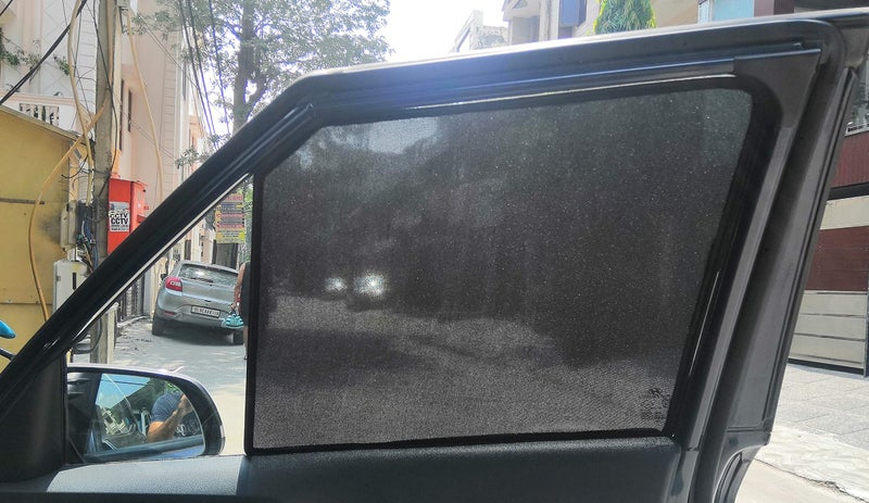 Zapcart Car Side Window Non-Magnetic Sun Shades Compatible with Hyundai Verna (2017-2021), Set of 4 - Image 2