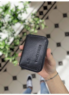 VISSO 661 Zippered Credit Card Holder Model Genuine Leather Bag Personalized Card Holder Wallet For Men & Women  - Image 1