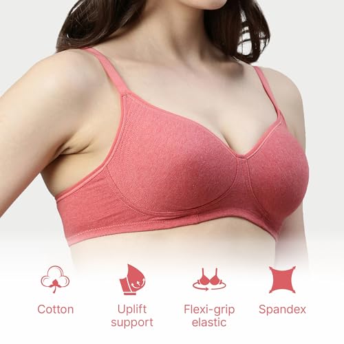 Enamor A042 Side Support Shaper Stretch Cotton Everyday Bra - Non-Padded, Wire-Free & High Coverage - Image 5