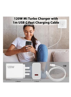 Generic شاحن 120 وات Hypercharge UK محول قابس السفر لـ Xiaomi 14 13 12 13t 12t 12s Pro Lite Redmi Note K70 K60 K50 11 11s Plus Poco X6 X5 Black Shark 4 5 Pro  - Image 3