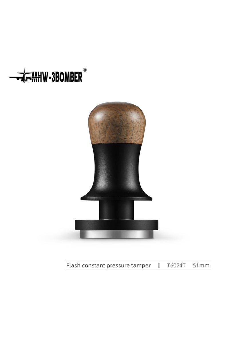 51mm Thread Tamper 51/53/58.35mm Coffee Tamper 30lb Constant Pressure Espresso Tamper with Calibrate