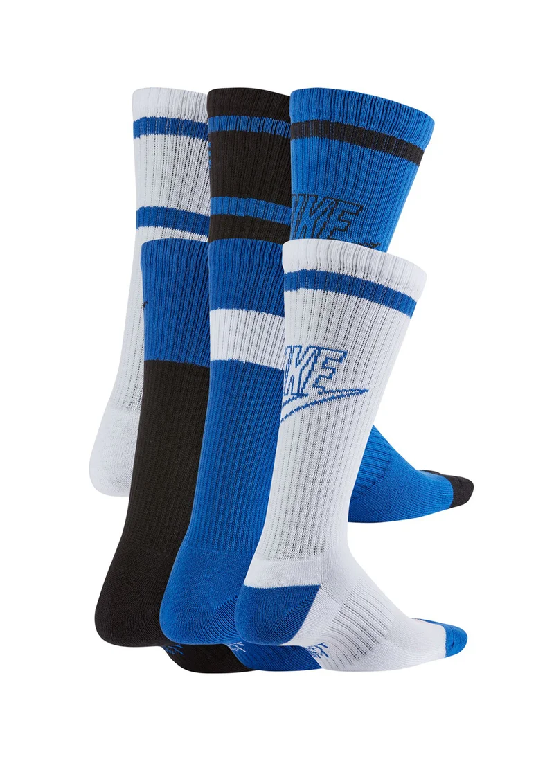 نايكي Youth 6 Pack Everyday Cushion Crew Socks